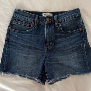 EUC madewell denim cutoff shorts size 24